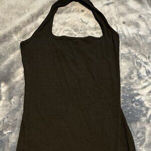 SHEIN Black Rib Halter Neck Dress Women’s Size Medium